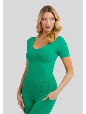 Guess Guess Maglietta tecnica V3GP04MC04Z Verde Active Fit