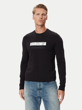 EA7 Emporio Armani EA7 Emporio Armani Longsleeve krekls 7M002417 AF10373 MC001 Melns Slim Fit