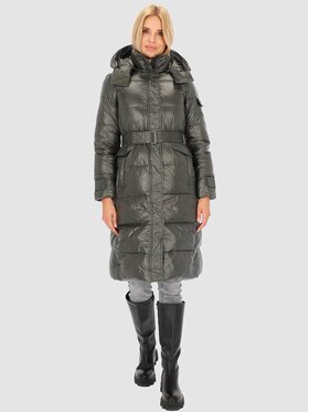 Perso Perso Kurtka damska BLH220019FX Khaki Regular Fit