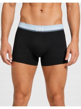 Lee Lee Bokserki Porter 3 Pack Cotton Elastane Trunks Czarny