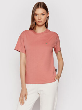 Napapijri Napapijri T-Shirt Salis Ss W 2 NP0A4FSL Różowy Regular Fit
