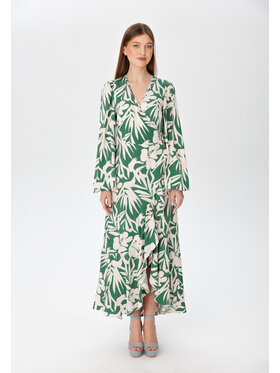 LAURELLA LAURELLA Sukienka codzienna 4TU065 Zielony Regular Fit