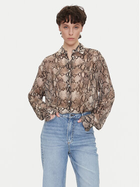 HUGO HUGO Camicia The Boyfriend 50539779 Marrone Oversize