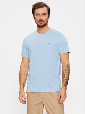 Gant Gant T-krekls Reg Shield Ss 2003184 Zils Regular Fit
