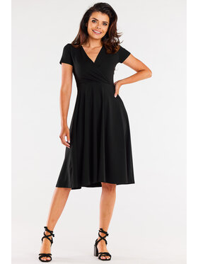 Infinite You Infinite You Sukienka letnia M292 Czarny Basic Fit