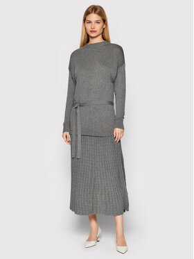 Rinascimento Rinascimento Trikotažinė suknelė CFM0010543003 Pilka Relaxed Fit