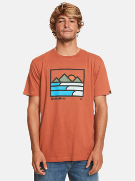 Quiksilver Quiksilver Tricou Landscapelines Tees EQYZT07450 Portocaliu Regular Fit