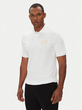 EA7 Emporio Armani EA7 Emporio Armani Polokošile 7M000300 AF13739 U0002 Bílá Slim Fit