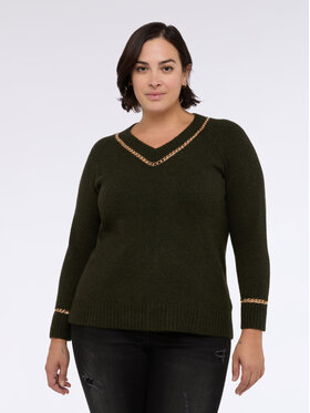 Fiorella Rubino Fiorella Rubino Maglione M011L008259N035 Verde Regular Fit