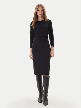 Calvin Klein Calvin Klein Koktejlové šaty LV044D062G Černá Slim Fit