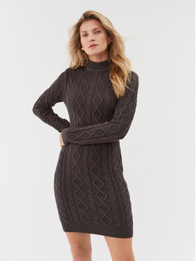 Guess Guess Úpletové šaty W3BK18 Z3382 Šedá Slim Fit