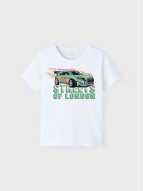 NAME IT NAME IT T-Shirt 13214986 Biały Regular Fit