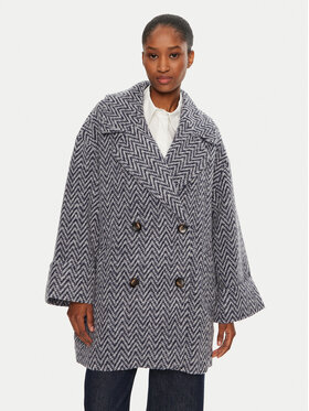 United Colors Of Benetton United Colors Of Benetton Cappotto di lana 2JCHDN06D Multicolore Loose Fit