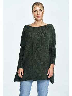 FIGL FIGL Sweter M900 Khaki Oversize