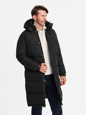 Ombre Ombre Vatovaná bunda OM-JALJ-0190 Černá Regular Fit