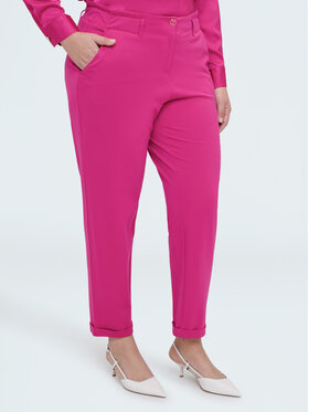 Fiorella Rubino Fiorella Rubino Spodnie materiałowe P629L002355N019 Różowy Regular Fit