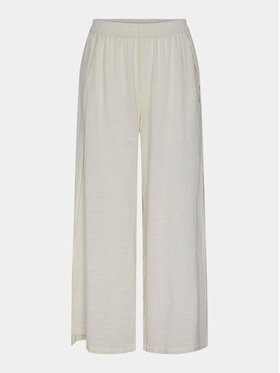 Pieces Pieces Pantaloni din material Agnes 17148062 Écru Regular Fit