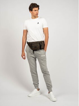 Les Hommes Les Hommes Pantaloni di tessuto UHJ100-752U | Jogging Grigio Slim Fit