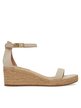 Tommy Hilfiger Tommy Hilfiger Espadrilles Suede Ankle Mid Wedge Espadrille FW0FW08479 Beige