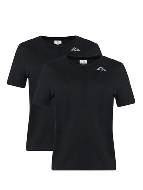 Kappa Kappa Σετ 2 T-Shirts Logo Alyce 322564W Μαύρο Regular Fit