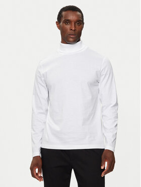 Calvin Klein Calvin Klein Bluză cu gât K10K111858 Alb Regular Fit
