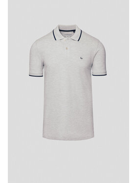 Lancerto Lancerto Polo Borin PO073125000009 Szary Regular Fit