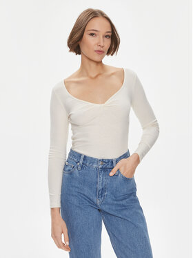 Pepe Jeans Pepe Jeans Halenka Huala PL505755 Bílá Slim Fit