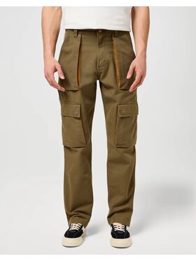Wrangler Wrangler Pantaloni di tessuto CJ REL CARGO PANT Verde Straight Fit