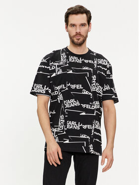 Karl Lagerfeld Jeans Karl Lagerfeld Jeans T-Shirt 240D1709 Μαύρο Relaxed Fit
