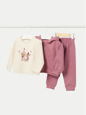 Mayoral Mayoral Set Sweatshirt, Bluse und Hose 2825 Rosa Regular Fit