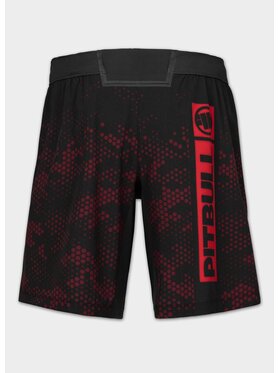PITBULL PITBULL Szorty sportowe HEX CAMO HILLTOP Czarny Regular Fit