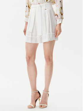 ARTIGLI ARTIGLI Шорти з тканини ACSH001805 Білий Regular Fit