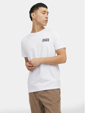 Jack & Jones Jack & Jones Tričko Corp 12151955 Biela Regular Fit