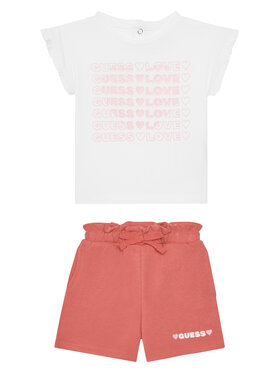 Guess Guess Комплект тишърт и поличка A5GG17 K6YW4 Розов Regular Fit