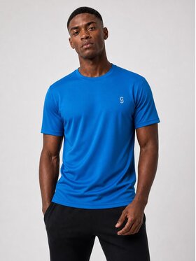 Jigga Wear Jigga Wear Koszulka techniczna 131611 Niebieski Regular Fit