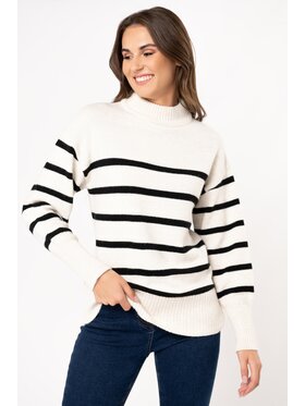 QUIOSQUE QUIOSQUE Sweter 6TP003 Beżowy Regular Fit