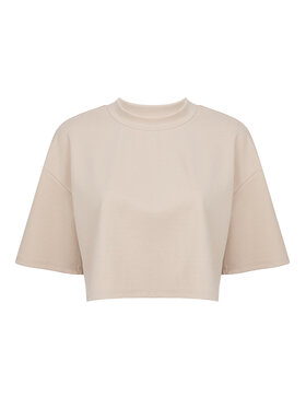 MAI MAI T-Shirt AURA Beżowy Oversize