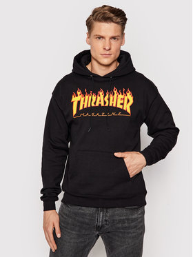 Thrasher Thrasher Μπλούζα Flame Μαύρο Regular Fit