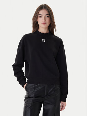 HUGO Hugo Majica dugih rukava Daxandria 50527463 Crna Relaxed Fit