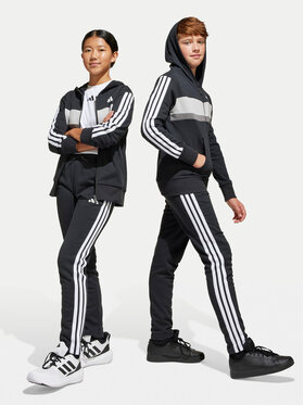 adidas Спортивний костюм Seasonal Essentials Tiberio 3-Stripes JC7520 Чорний Regular Fit