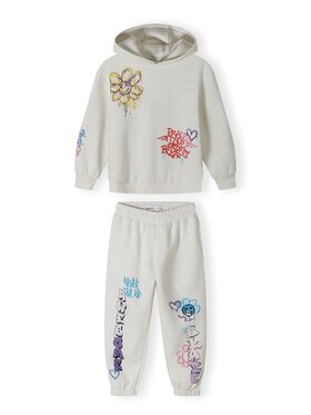 MINOTI MINOTI Dres 20fleece55 Biały Regular Fit