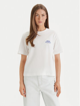 Calvin Klein Jeans Calvin Klein Jeans T-Shirt LV047F801G Bílá Boxy Fit