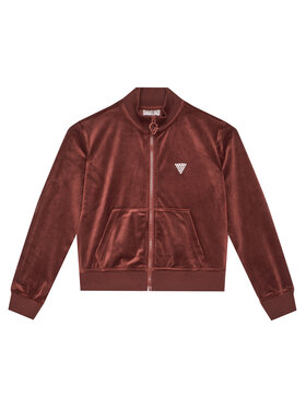 Guess Guess Mikina J4RQ22 K0232 Bordó Relaxed Fit