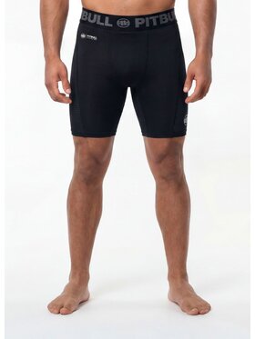 PITBULL PITBULL Szorty sportowe RUNWAY Czarny Regular Fit