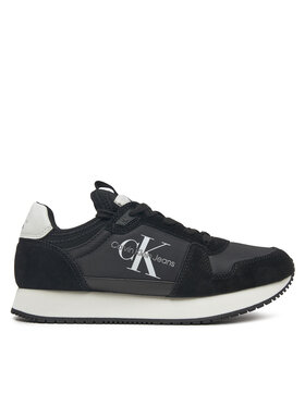 Calvin Klein Jeans Calvin Klein Jeans Tenisice Runner Sock Laceup Ny-Lth W YW0YW00840 Crna