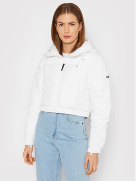 Tommy Jeans Tommy Jeans Giubbotto piumino Cropped DW0DW11104 Bianco Regular Fit