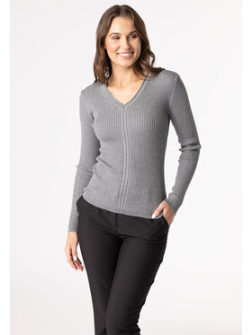 QUIOSQUE QUIOSQUE Sweter Quiosque 6NP011200 Szary Regular Fit