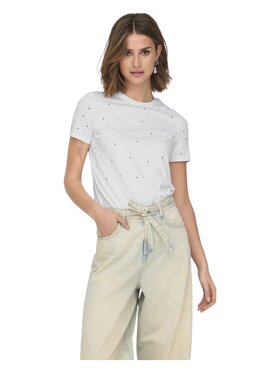 ONLY ONLY T-Shirt 15342984 Biały Regular Fit