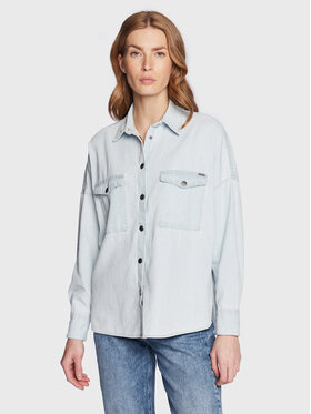 Guess Guess Koszula jeansowa W3RH65 D4WH1 Niebieski Regular Fit