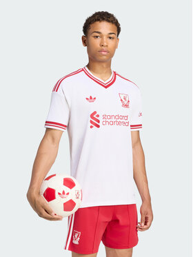 adidas adidas Koszulka techniczna 171857 Biały Slim Fit